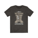 US Military  Veteran soft and durable Unisex Short Sleeve Shirt.