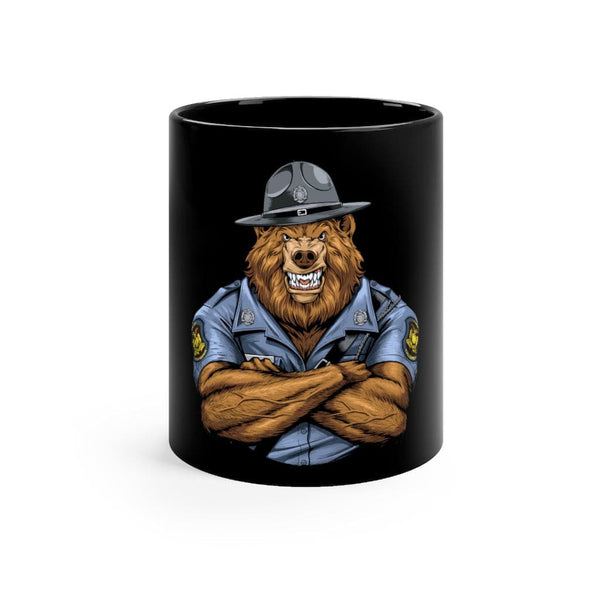 State Trooper Bear Coffee Cup-State Trooper Coffee Mug.