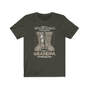 Proud Us Army Grandpa Men's Comfortable Unisex Short Sleeve Shirt.