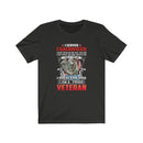 US Military I'M A Proud Veteran Unisex Short Sleeve Shirt.