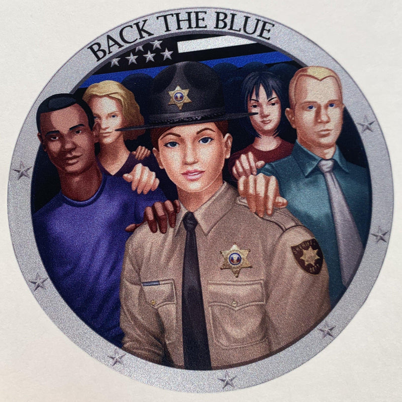 Back The Blue Deputy Decal.