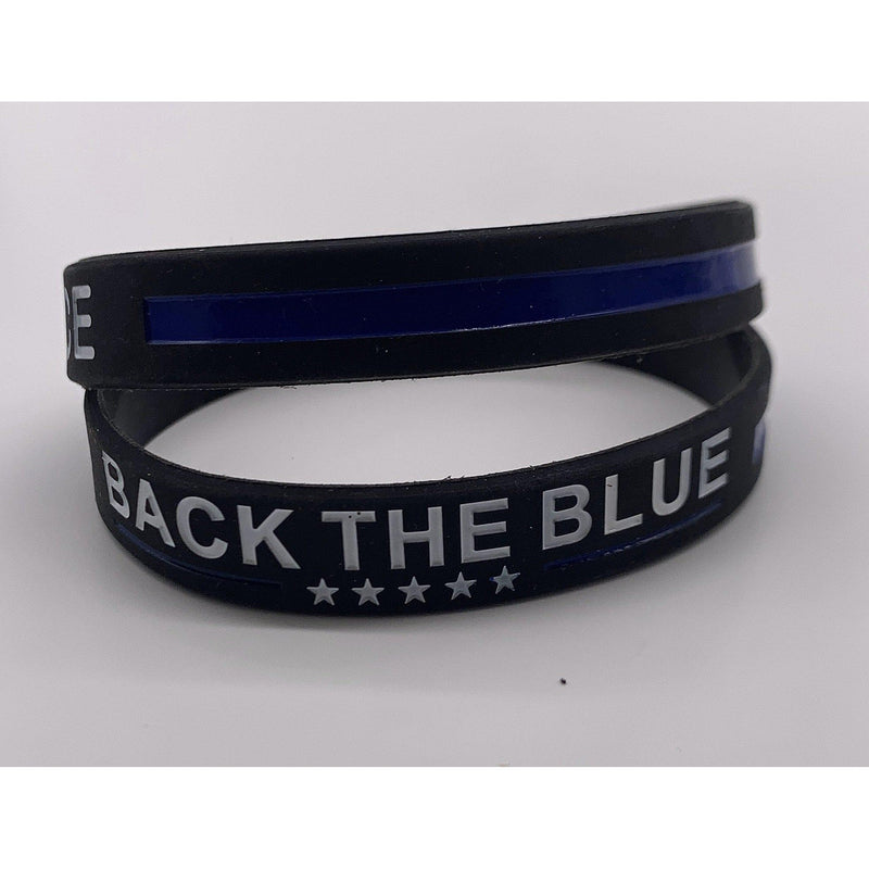 Back the Blue Thin Blue Line Bracelet.