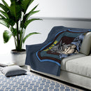 State Trooper Bulldog Blanket-State Trooper Gift.