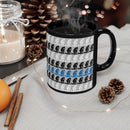 Praying Police Officer Prayer Flag Coffee Cup-Praying State Trooper Flag Cup-Praying Deputy Flag.