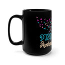 Raise Awareness with the Tree Ribbon PTSD Awareness Black Mug - 15oz