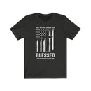 US Military One Nation Under God Blessed Unisex Short Sleeve Shirt.