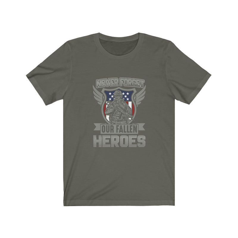 US Air Force Never forget our fallen heroes Unisex Short Sleeve Shirt.