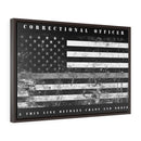 Correctional Officer Framed Canvas-A Thin Line Between Chaos and Order.