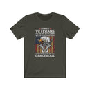 US Military Female Veteran Just Because We No Longer Unisex Short Sleeve Shirt.