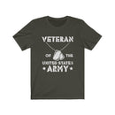 US Army Proud of Veteran of the United State Unisex Short Sleeve Shirt.