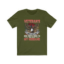 US Military Veteran's Wife Mess With Me Unisex Short Sleeve Shirt.