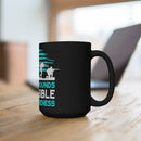 PTSD Awareness: Not All Wounds Are Visible - Veterans Black Mug 15oz