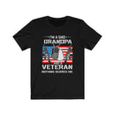US Military I'M A Dad Grandpa And A Veteran Unisex Short Sleeve Shirt.