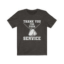 US Military Thank You For Your Service Military Unisex Short Sleeve Shirt.