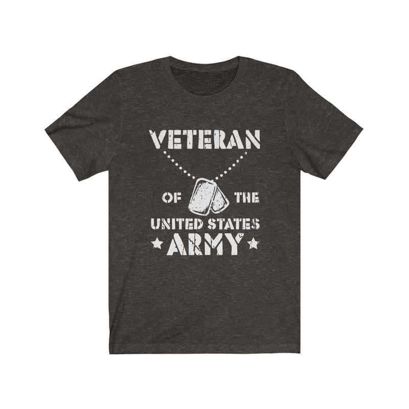 US Army Proud of Veteran of the United State Unisex Short Sleeve Shirt.