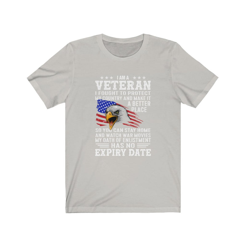 US Military I'M Veteran I Fought To Protect My Country Unisex Short Sleeve Shirt.