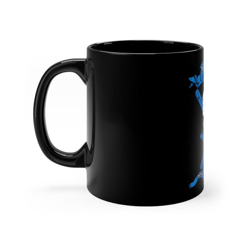 Police Officer Coffee Mug-Thin Blue Line Shield Mug-Police Cup.
