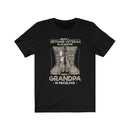 Proud Us Army Grandpa Men's Comfortable Unisex Short Sleeve Shirt.