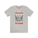 US Military I'M A Proud Veteran Unisex Short Sleeve Shirt.