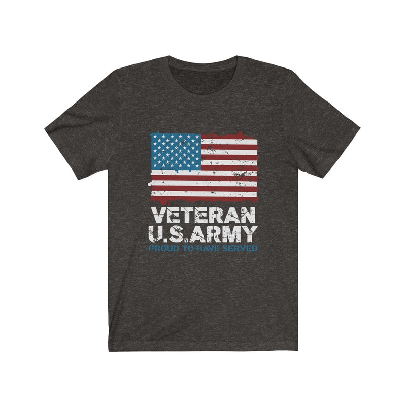 US Army Veteran Proud to Have Served Unisex Short Sleeve Shirt.