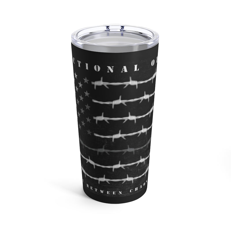Thin Gray Line Barbed Wire Flag-Correctional Officer Tumbler 20oz.
