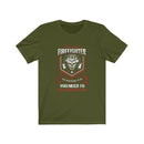 I'm a nice Firefighter Unisex Short Sleeve Shirt.