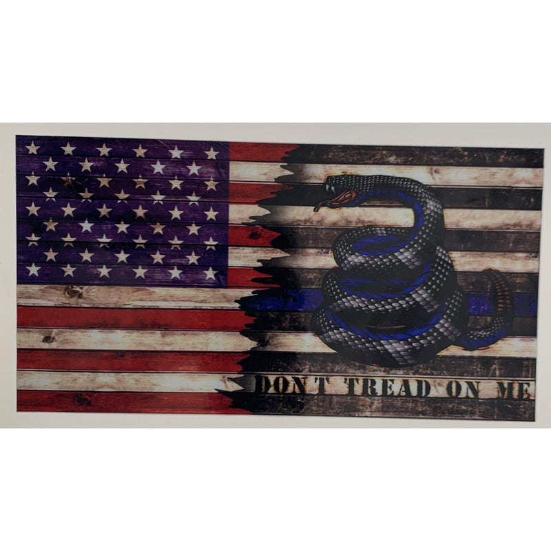 Enough is Enough Don’t Tread on Me Gadsden Police Decal-American Thin Blue Line Flag.