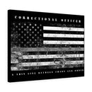 Correctional Officer Canvas-Thin Grey Line Between Order and Chaos.