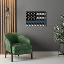 Praying State Trooper Thin Blue Line Prayer Flag-Praying Police Officer Canvas-Praying Sheriff Deputy.