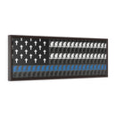Praying Police Officer Flag Frame Canvas-Kneeling to pray State Trooper Flag Canvas-Praying Kneeling Deputy Canvas.