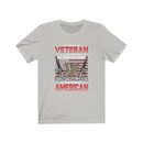 US Military I AM Veteran I Believe In God Family And Country Unisex Short Sleeve Shirt.