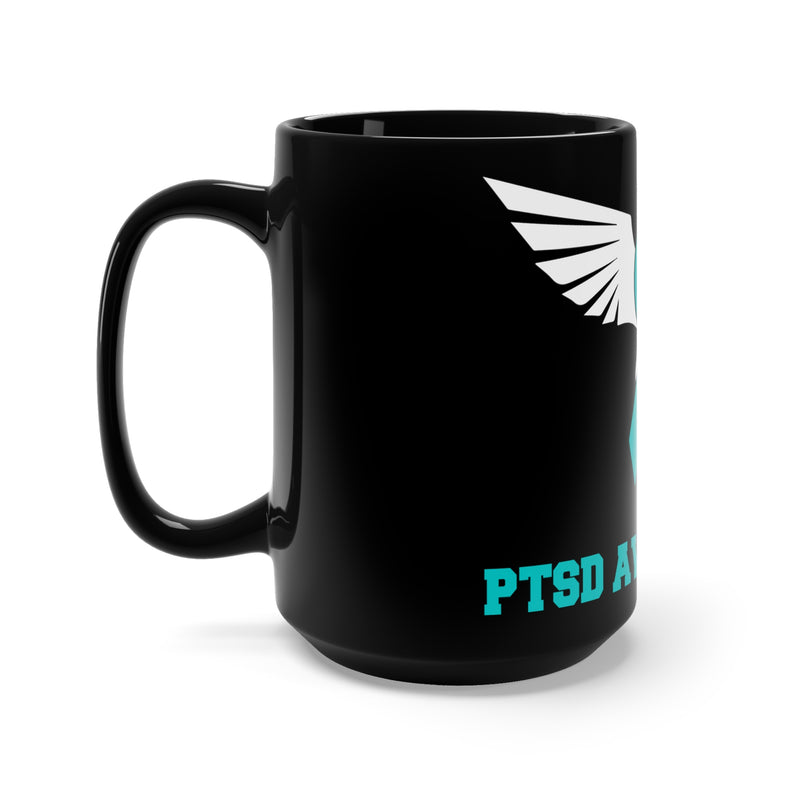 Rise of The Phoenix - PTSD Awareness Black 15oz Durable Ceramic Mug