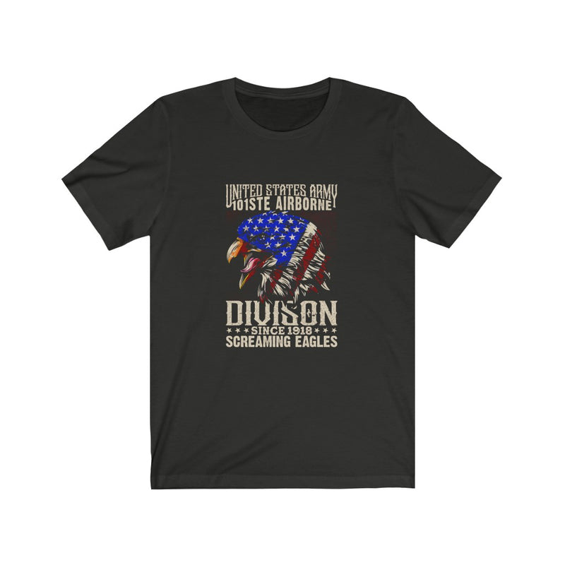 US Air Force 101st Airborne Division Screaming Eagle Unisex Short Sleeve Shirt.