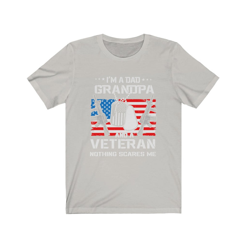 US Military I'M A Dad Grandpa And A Veteran Unisex Short Sleeve Shirt.