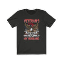 US Military Veteran's Wife Mess With Me Unisex Short Sleeve Shirt.