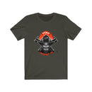 I was born of fire-Devil Firefighter Short Sleeve Shirt.