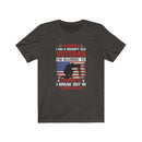 US Military Warning I'M A Grumpy Old Veteran Unisex Short Sleeve Shirt.