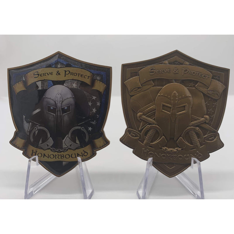 Special Order Honorbound Protect and Serve Police Coin.