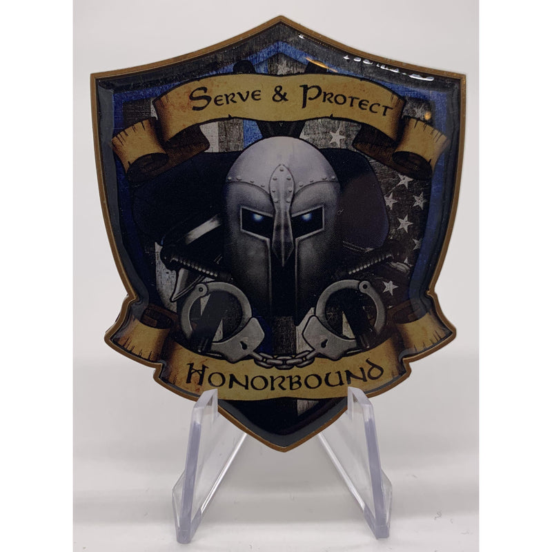 Honorbound Protect and Serve Police Coin.