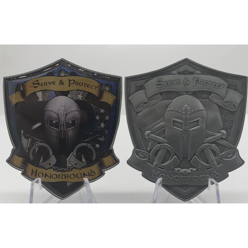 Special Order Honorbound Protect and Serve Police Coin.