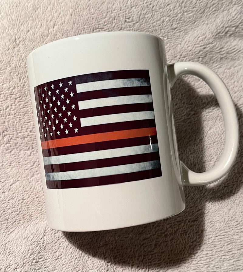 Thin Red Line Firefighter Coffee Cup.