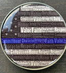Back The Blue Challenge Coin-Warrior of Peace.