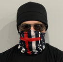 Neck Gaiter-Thin Red Line Cross Gaiter.