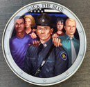 Back the Blue State Trooper Police Coin-White Male.