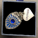 Girlfriend Police Necklace-Thin Blue Line Girlfriend Necklace.