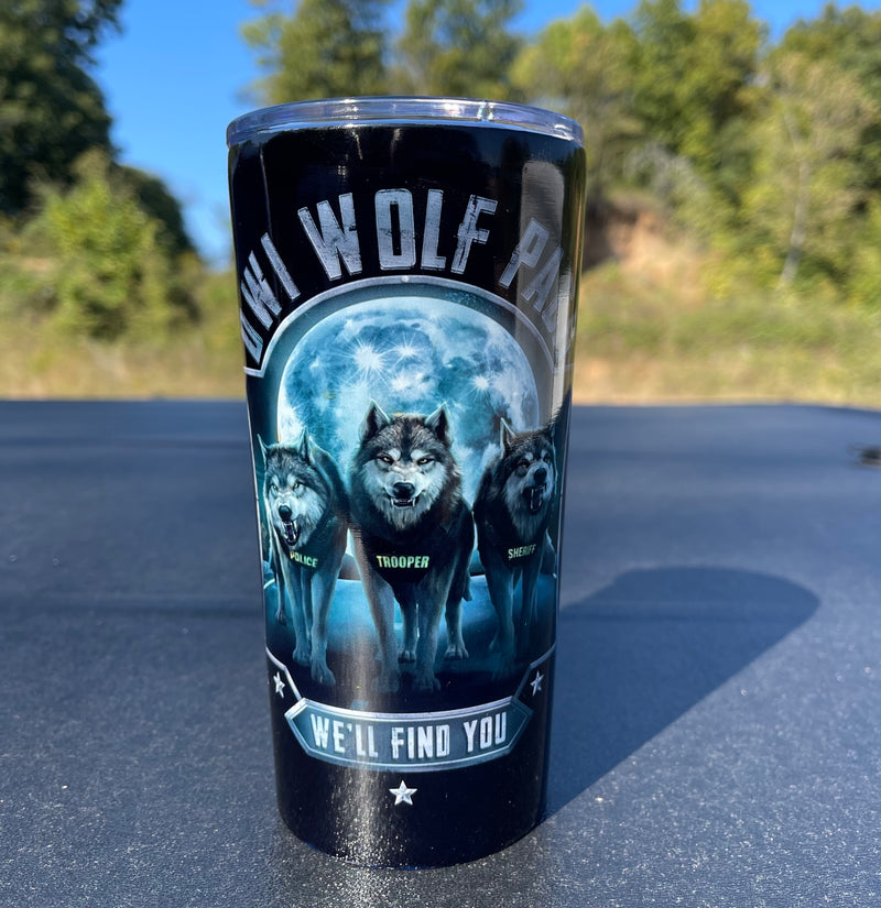DWI Wolf Pack-Police Officer Tumbler.