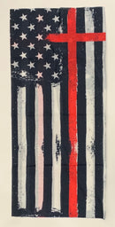 Neck Gaiter-Thin Red Line Cross Gaiter.