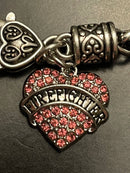 Firefighter Bracelet-Pink Heart.