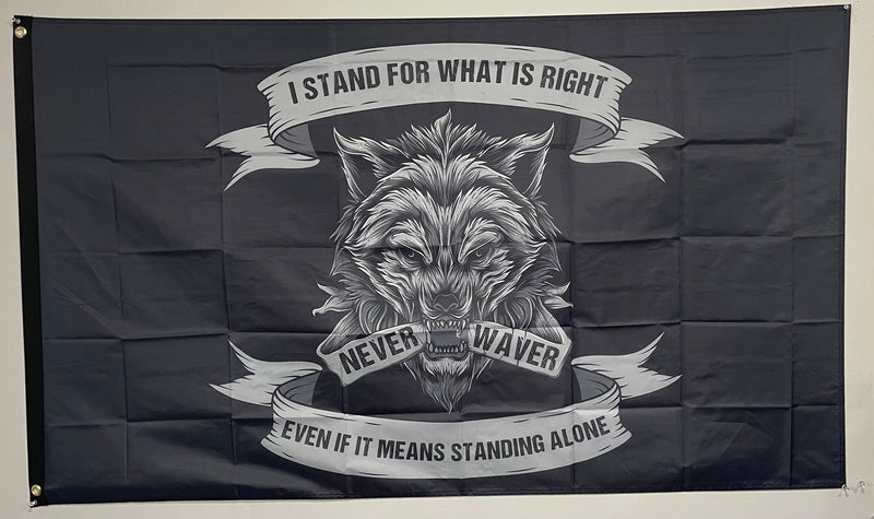 Stand for What is Right Even if Standing Alone-Flag.