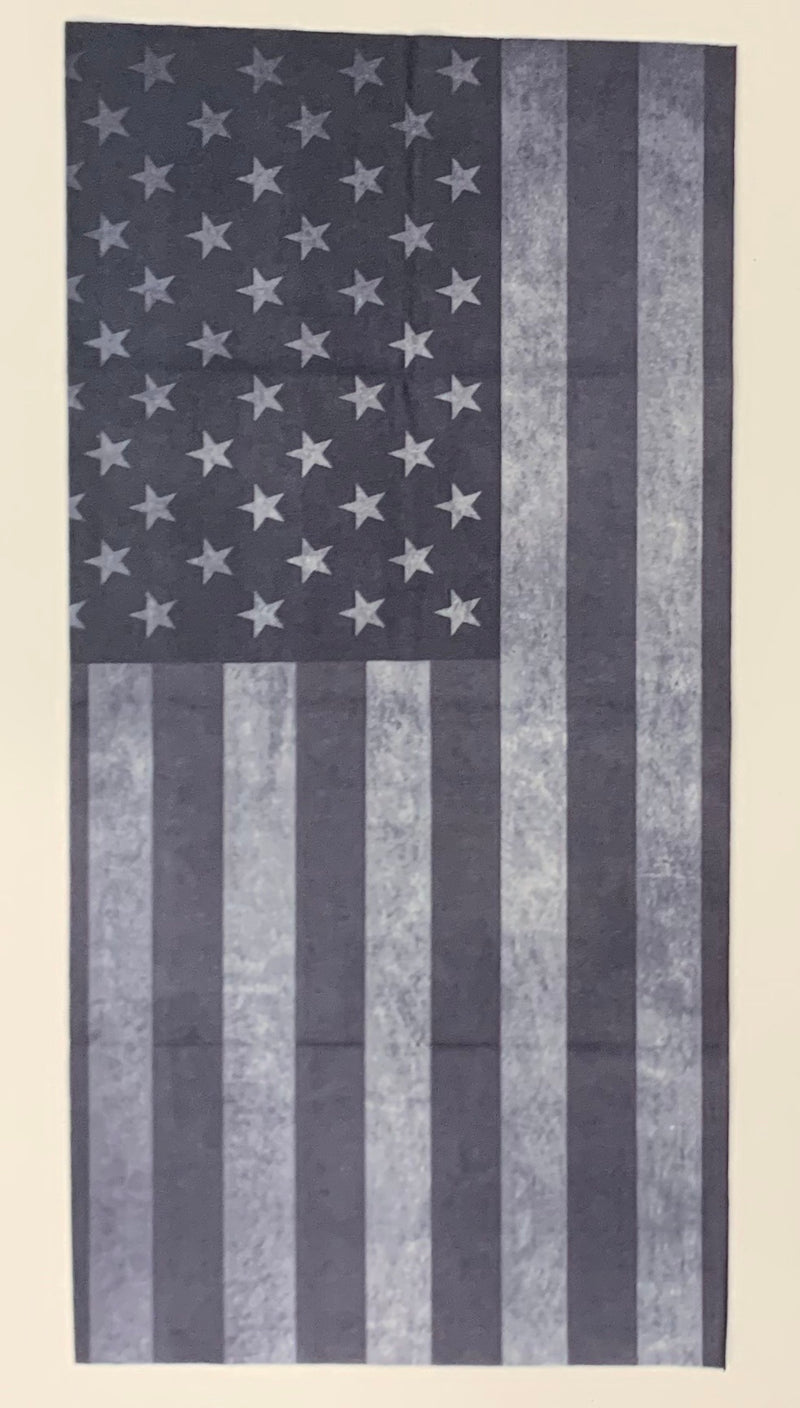 Neck Gaiter-Subdued American Flag.